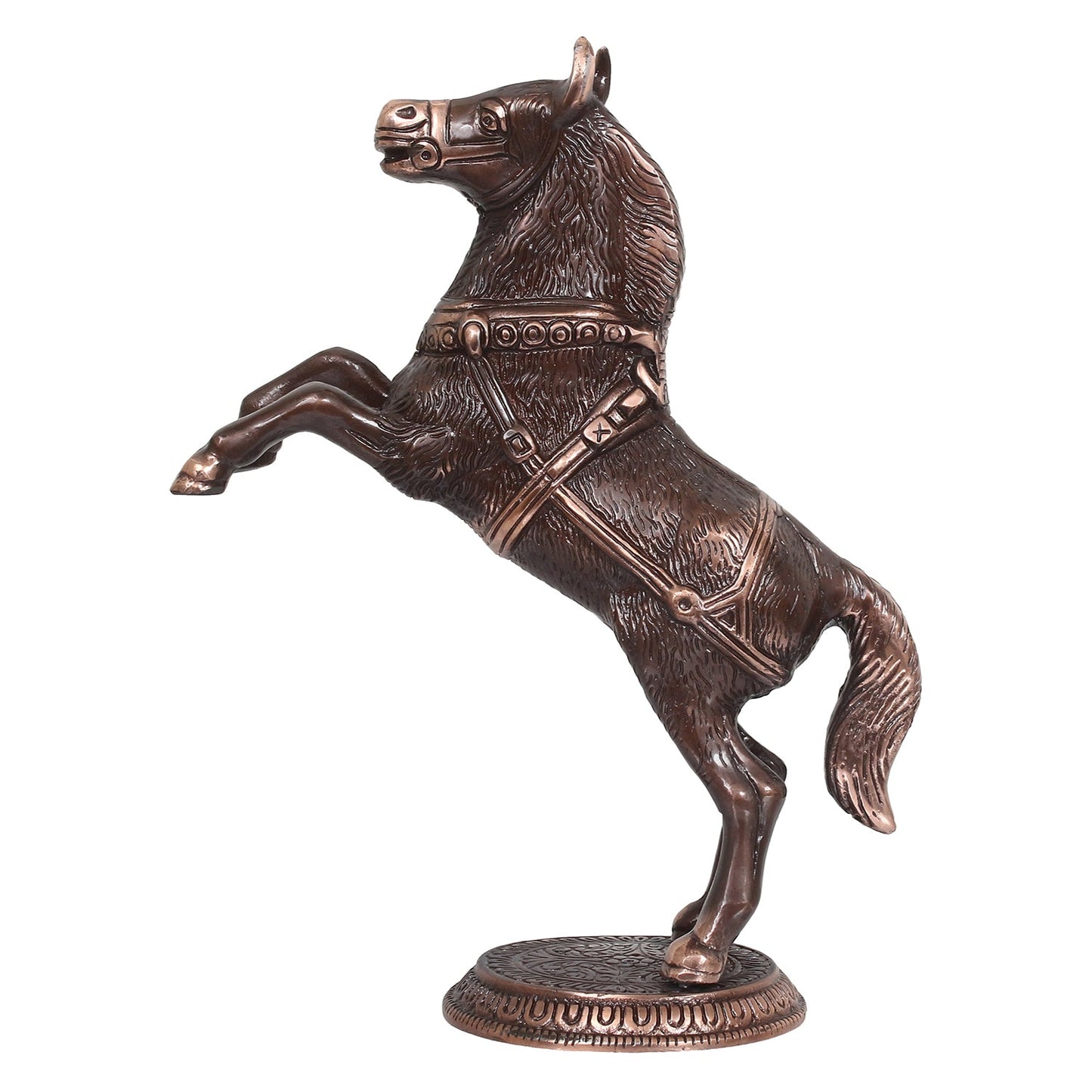 Decorative Jumping Horse Figurine Antique Showpiece