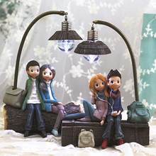 Creative zakka romantic couple lovers night light
