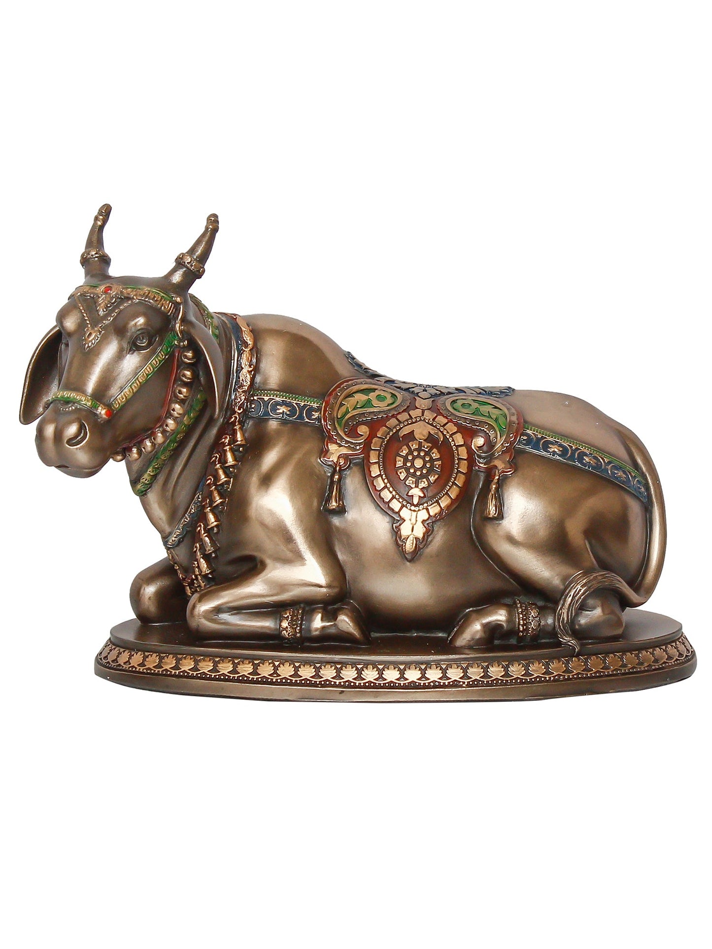 Gold Polyresin and Bronze Nandi Idol
