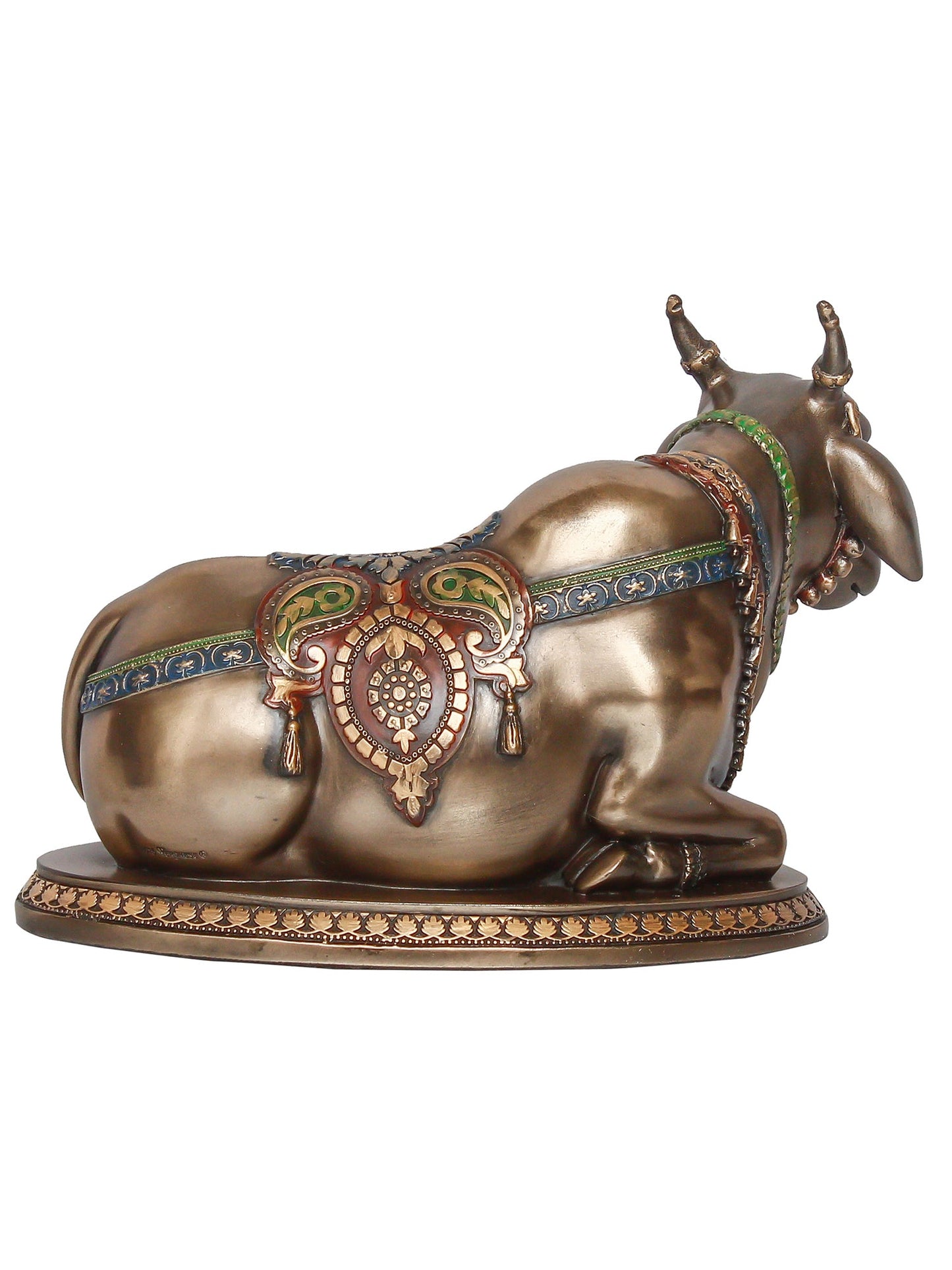 Gold Polyresin and Bronze Nandi Idol