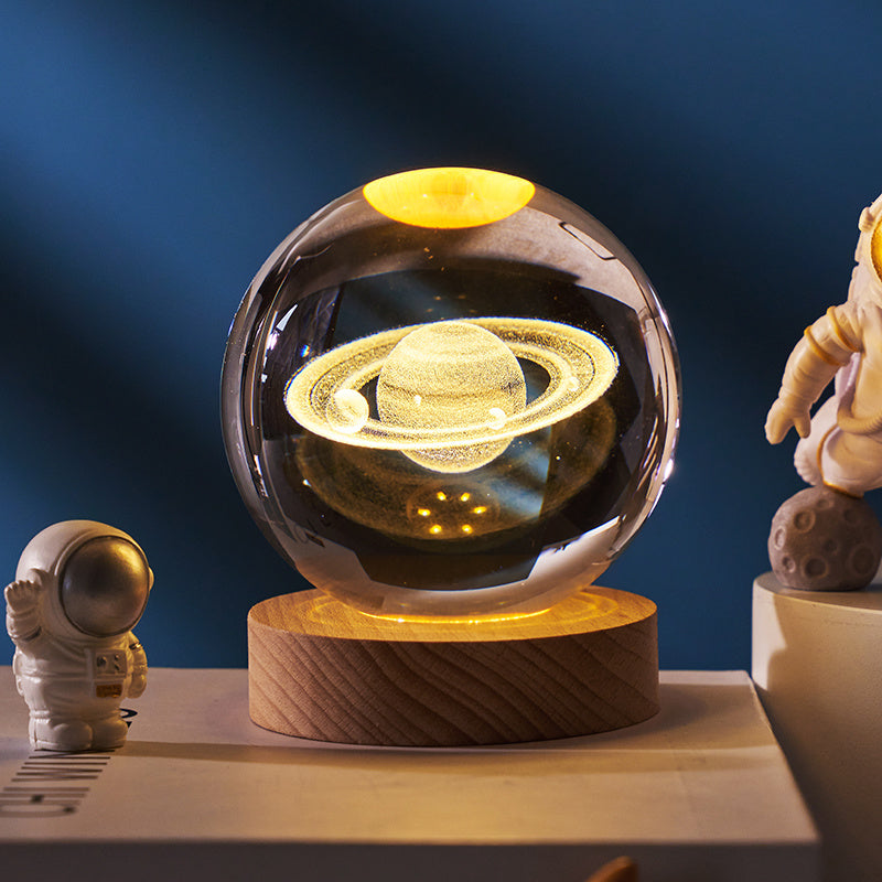 Starry Sky Luminous Crystal Ball Ins Wind Healing Desktop Creative Decoration Birthday Gift