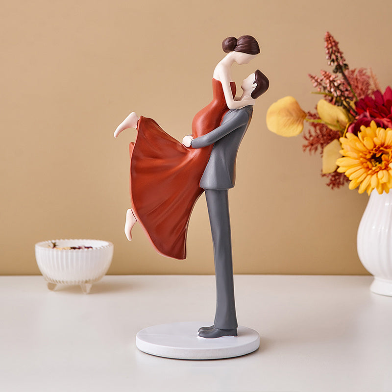 Couple Love Romantic Warm Hug Figurine Statue – Perfect Valentine Gift & Elegant Home Decoration