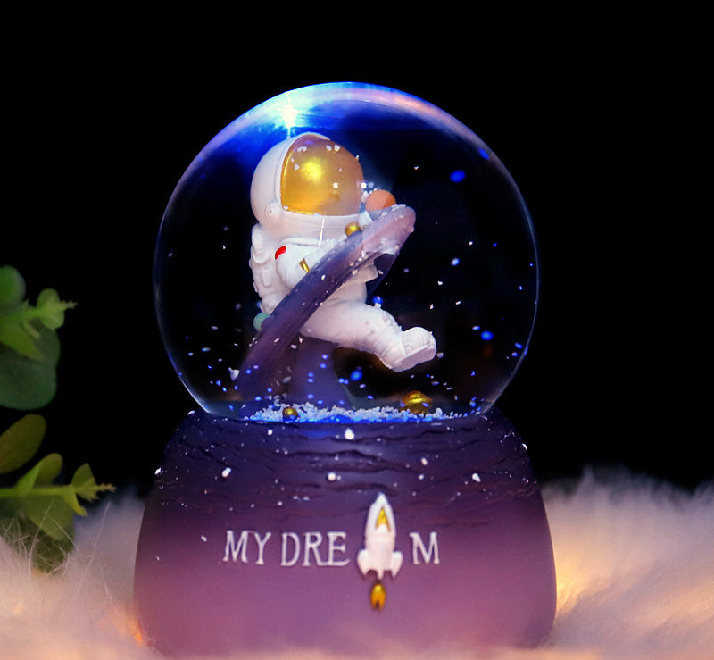 Crystal Ball Night Light Desk Bedroom Decoration