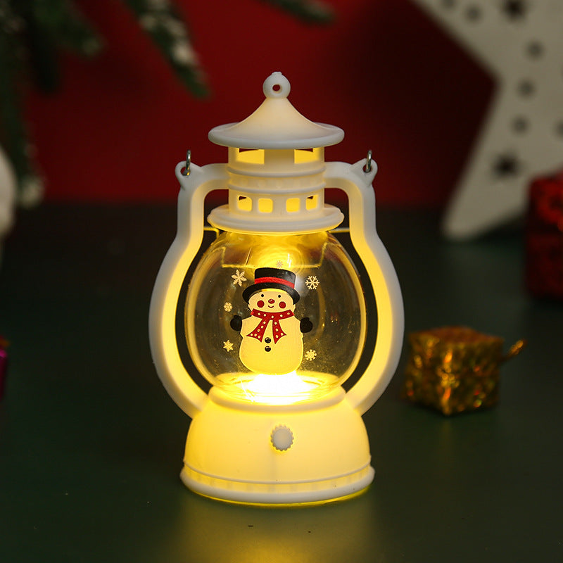Christmas Decorations LED Portable Small Oil Lamp
