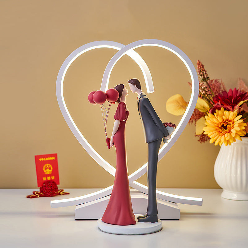 Couple Love Romantic Kiss Figurine Statue, Valentine Gift, Home Decorations