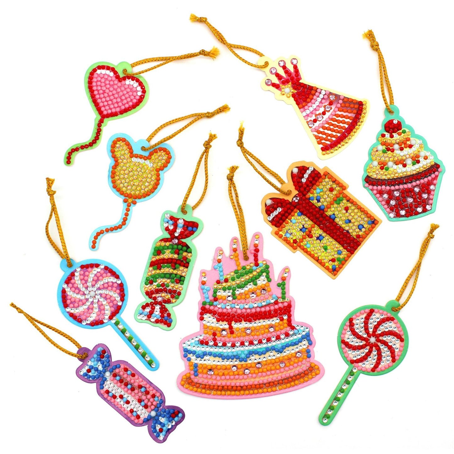 Card Room Birthday Party Ornaments