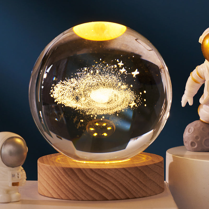 Starry Sky Luminous Crystal Ball Ins Wind Healing Desktop Creative Decoration Birthday Gift
