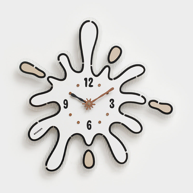 Living Room Home Punch-free Nordic Light Luxury Clock Wall Clock