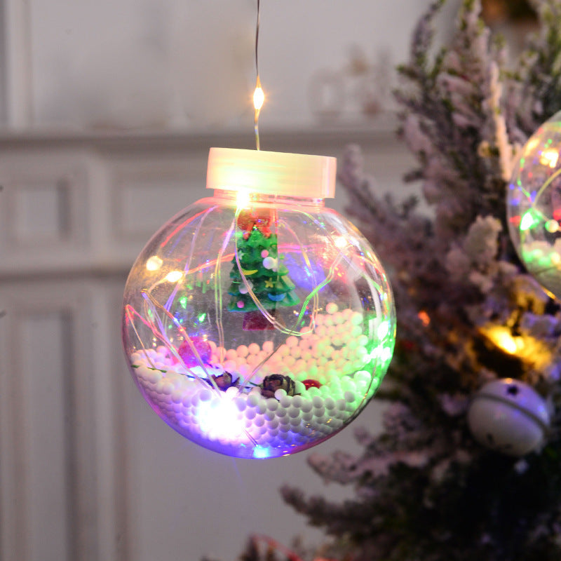 Christmas Curtain Lamp Fairy Snowman Wishing Ball String Lights – Festive Window & Lamp; Room Decoration
