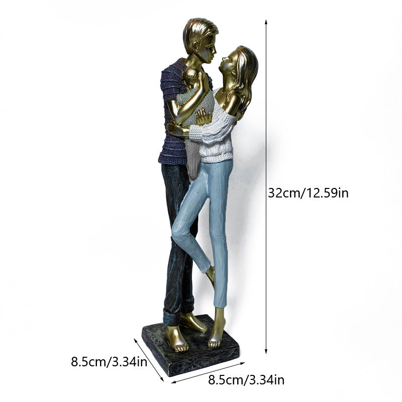 Romantic Loving Hug Couple Figurine Gift & Living Room Decoration