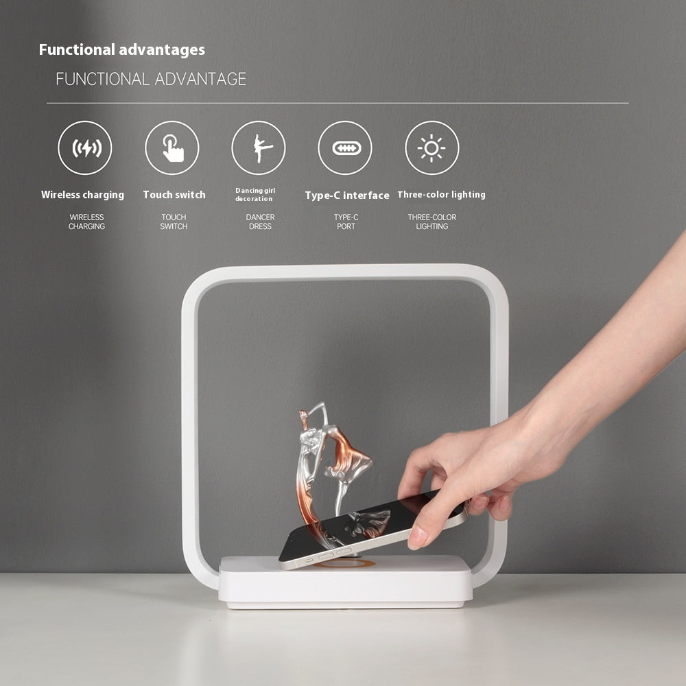 Atmosphere Table Lamp & Wireless Charger – A Fusion of Art and Technology