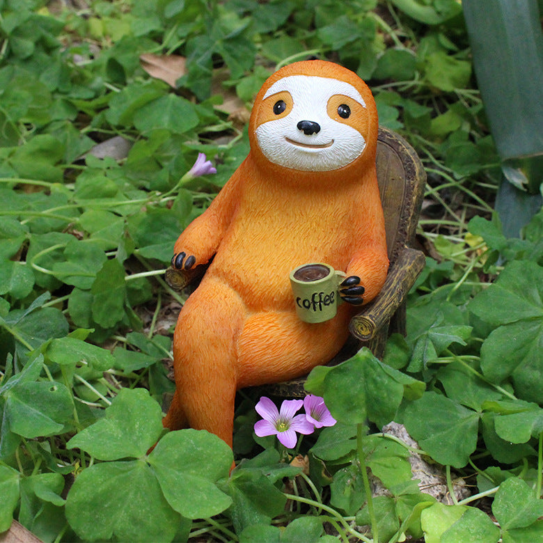 Sloth American Garden Courtyard Decoration Resin Decorations