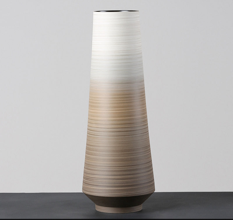 Brown Horizontal Gradient Ceramic Vase Ornaments