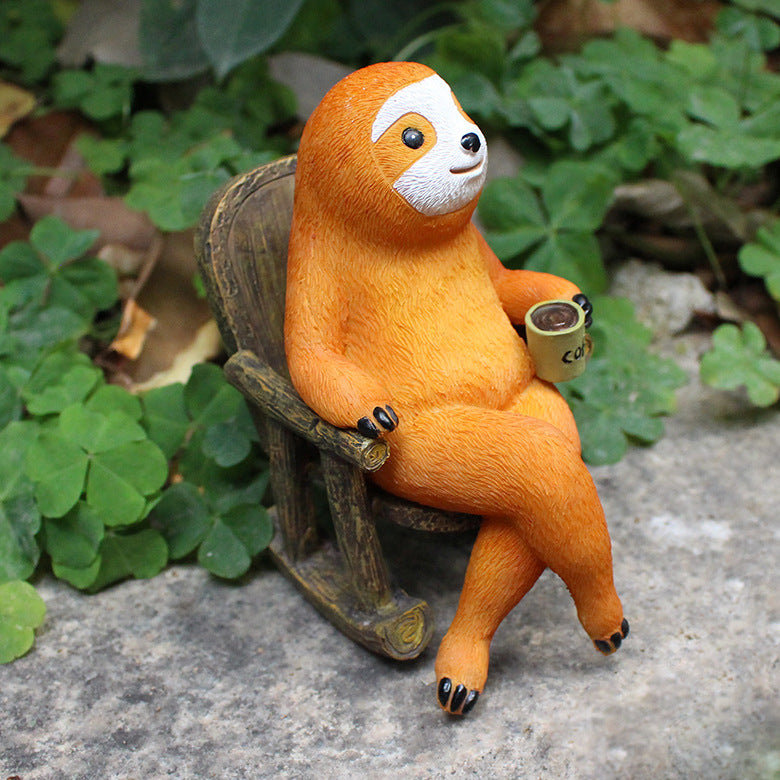 Sloth American Garden Courtyard Decoration Resin Decorations