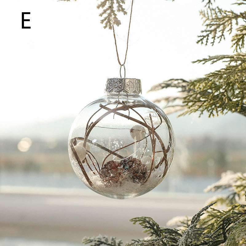 Décorations de sapin de Noël du Nouvel An Boules en plastique mixtes peintes en poudre dorée brillante