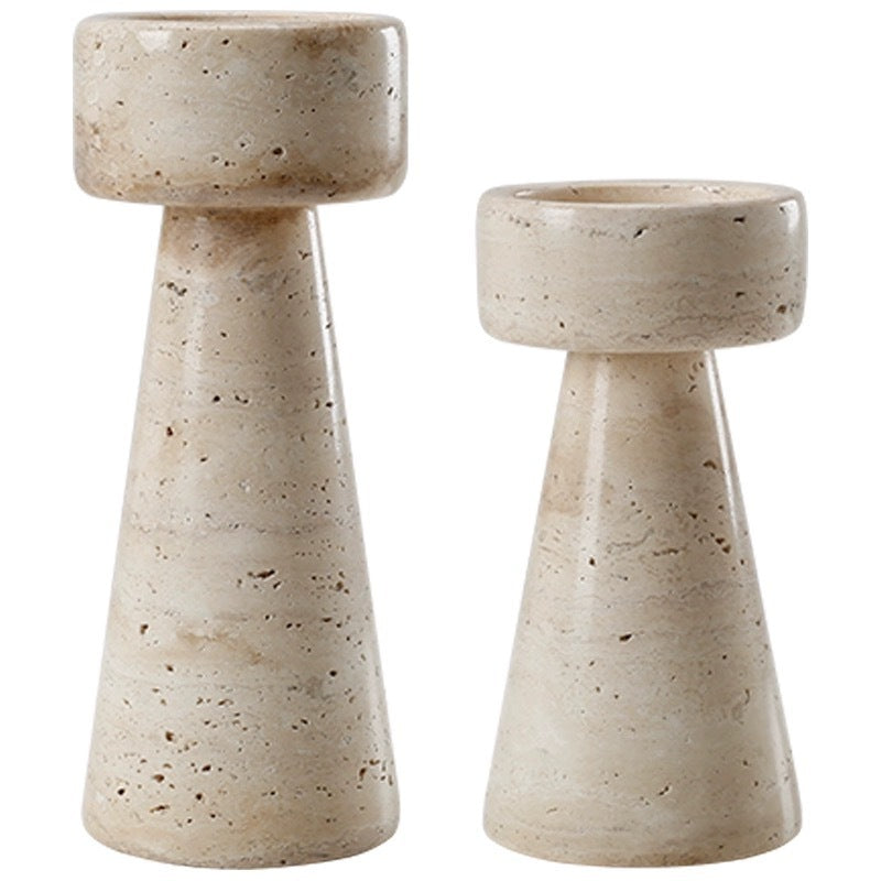 Creative Natural Cave Stone Candlestick Furnishings Ornaments