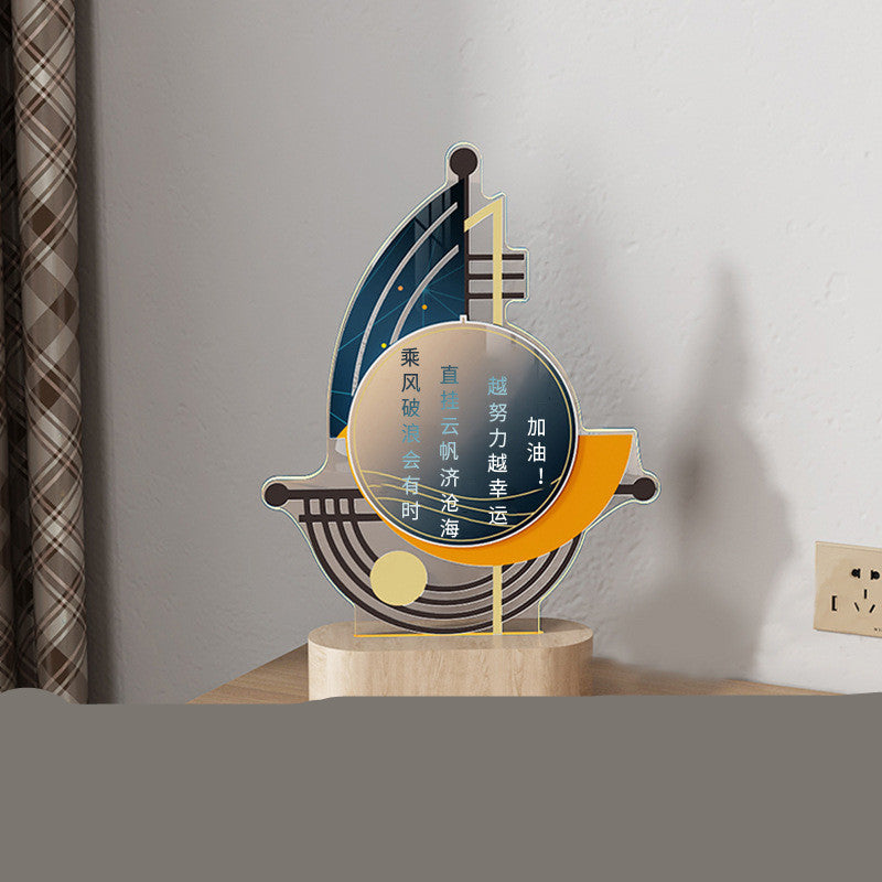 Horloge de bureau de style luxueux et léger