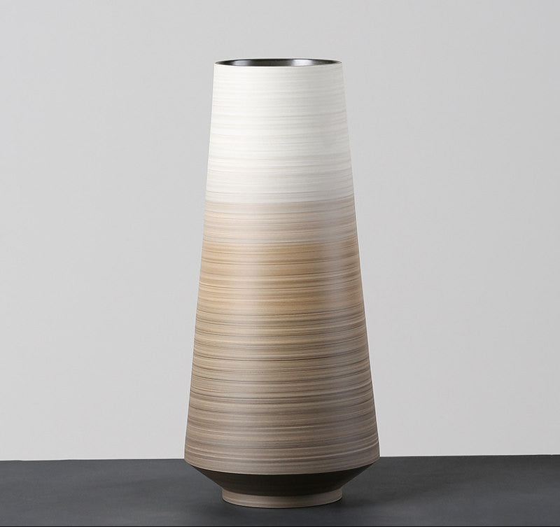 Brown Horizontal Gradient Ceramic Vase Ornaments