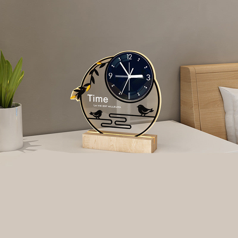 Horloge de bureau de style luxueux et léger