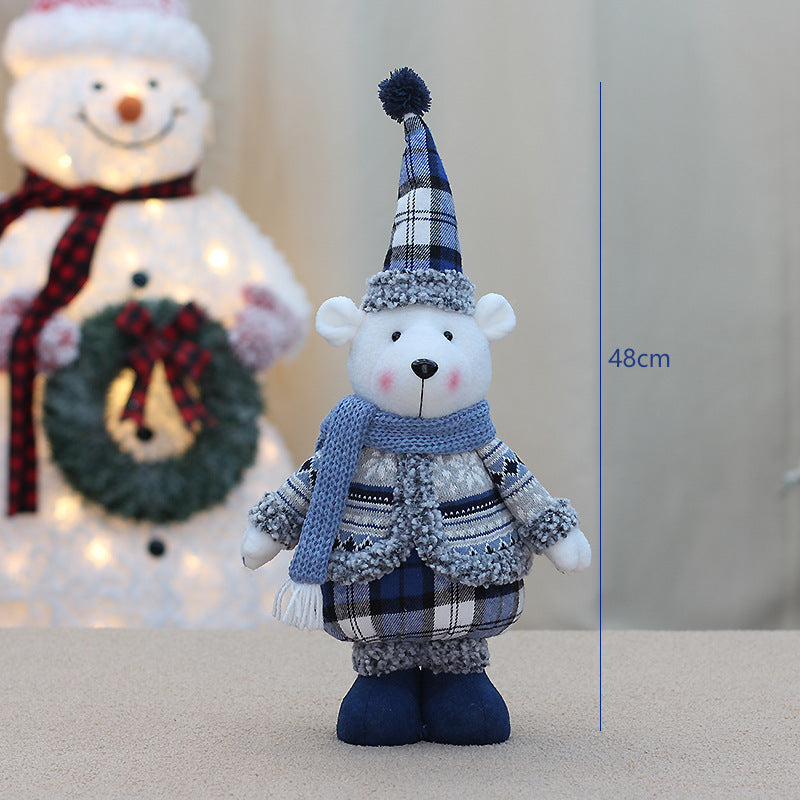 Decorative Ornaments Sea Blue Bear Doll