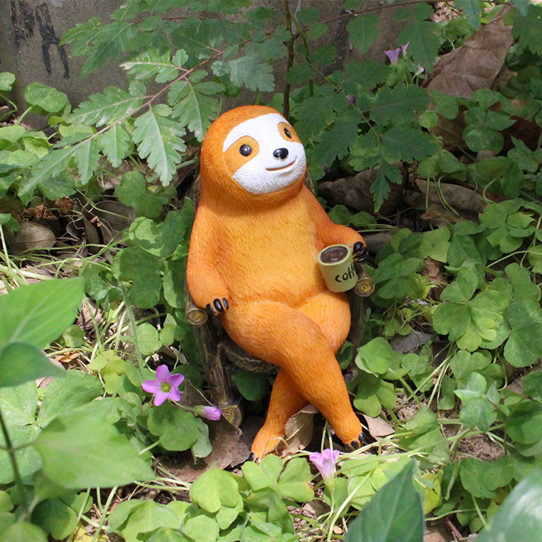 Sloth American Garden Courtyard Decoration Resin Decorations