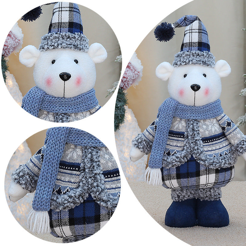 Decorative Ornaments Sea Blue Bear Doll