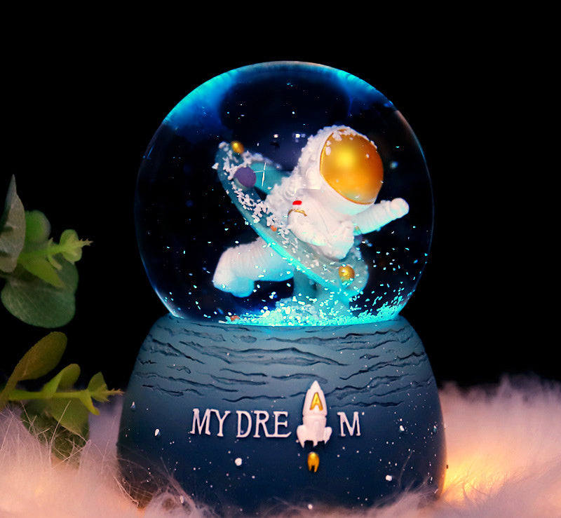 Crystal Ball Night Light Desk Bedroom Decoration