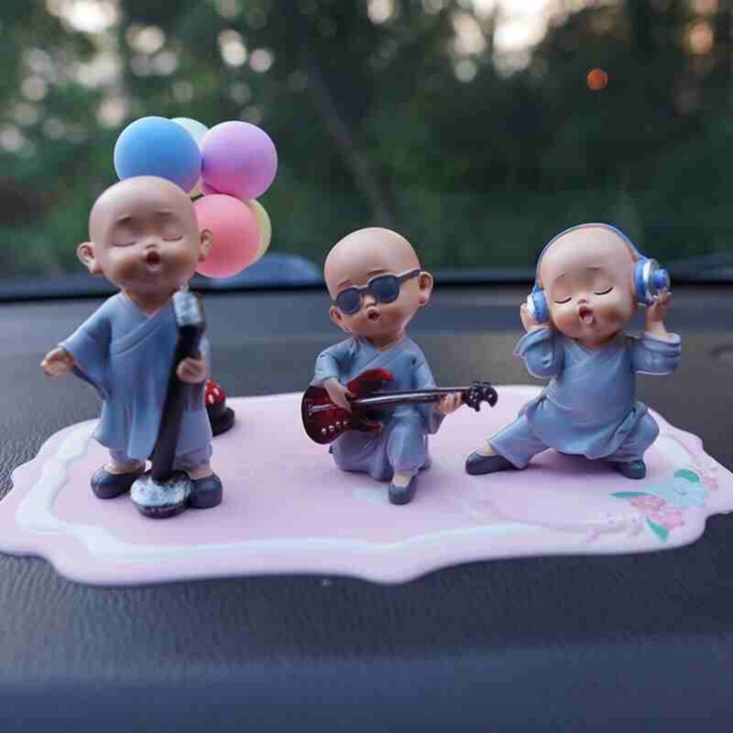 Car Ornament Creative Band Little Monk