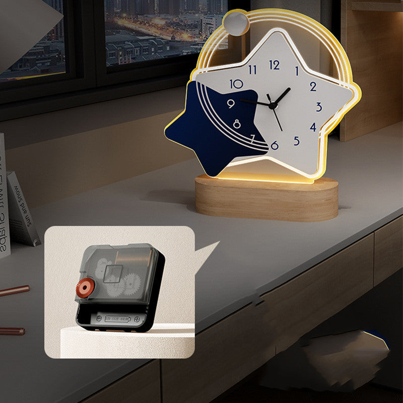 Horloge de bureau de style luxueux et léger