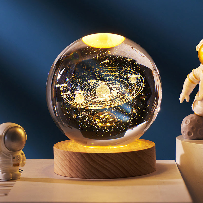 Starry Sky Luminous Crystal Ball Ins Wind Healing Desktop Creative Decoration Birthday Gift