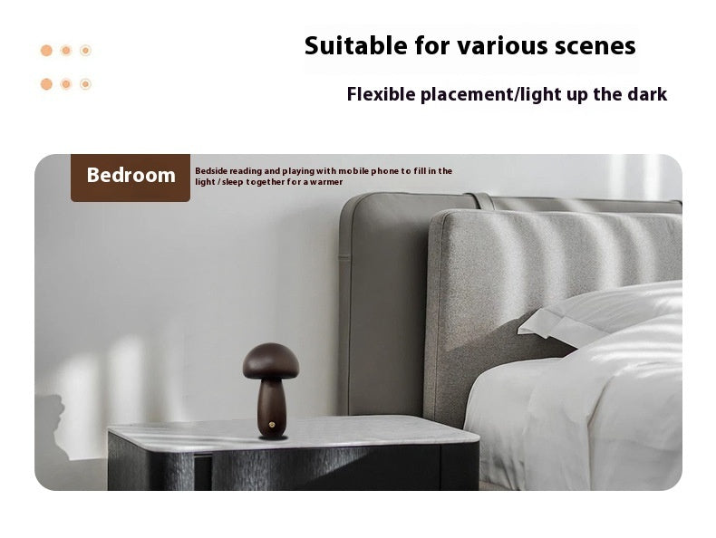 Creative Mushroom Decoration Bedroom Bedside Night Lamp