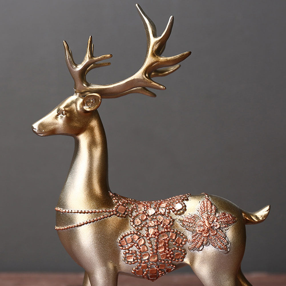 Creative Home Furnishing Deer Room Bedroom Living Room Natural Resin Decoration