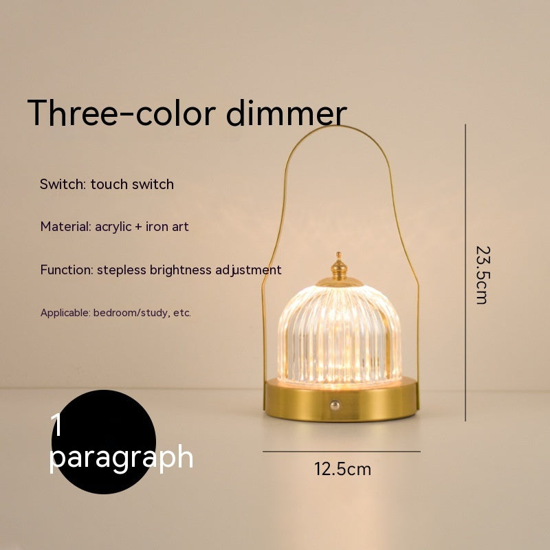 Lampe de table portable à LED créative et simple, petite lampe de nuit
