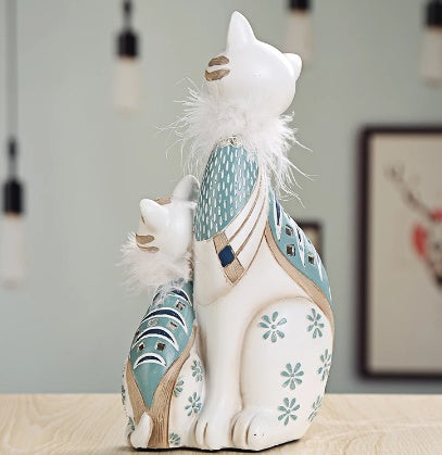 Cute Cat Decoration Creative Porch Decoration Living Room Wine Cabinet