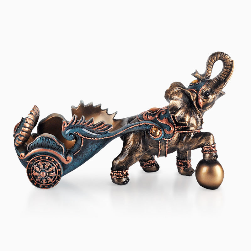 Creative Auspicious Elephant Wine Rack Decoration And Decoration Resin Craft