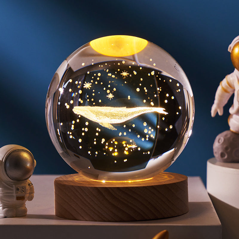 Starry Sky Luminous Crystal Ball Ins Wind Healing Desktop Creative Decoration Birthday Gift