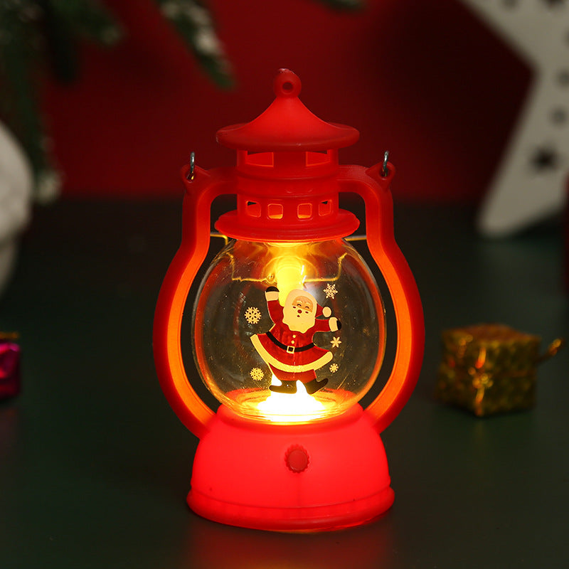 Christmas Decorations LED Portable Small Oil Lamp