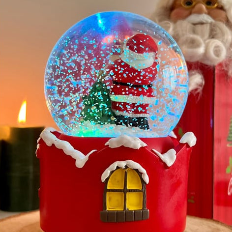 Christmas Full Crystal Ball Creative Music Box Decoration