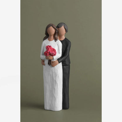 Creative Resin Loving Couple Ornaments Valentine's Day Gift