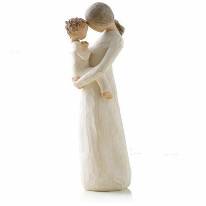 Resin Mother and Baby Crafts Home Decoration  Ornaments