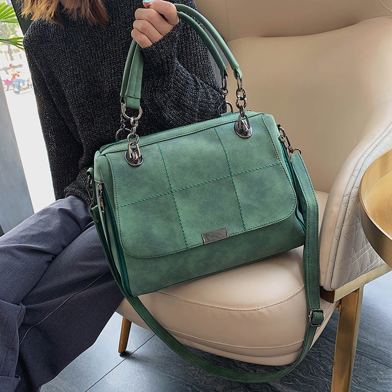 Matte Leather Boston Tote Bag – BANZARA