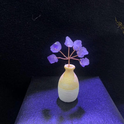 Amethyst Gravel Small Bonsai Ornaments Decorations
