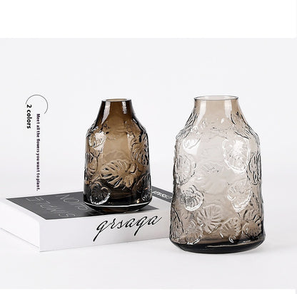 Modern Minimalist Glass Vase Transparent Ornaments
