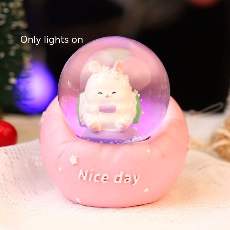 Animal Party Luminous Crystal Ball Music Box