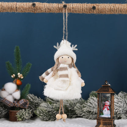 Χριστουγεννιάτικες διακοσμήσεις Ins Cute Wind Antlers κούκλα Angel Girls' Doll