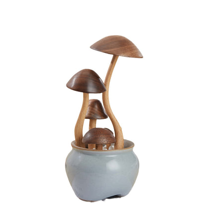 Wooden Mushroom Cute Creative Ornaments