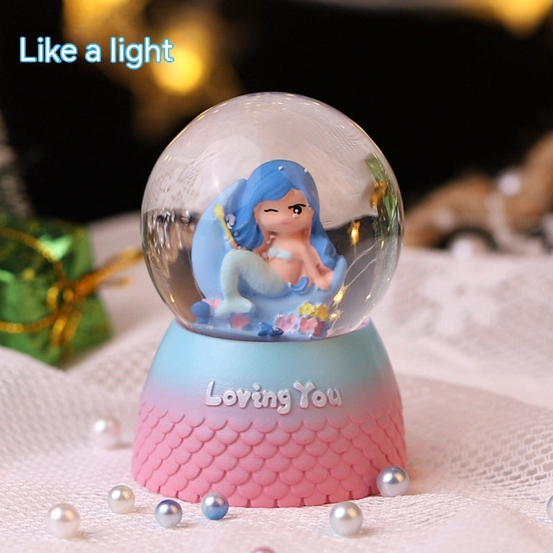 Animal Party Luminous Crystal Ball Music Box