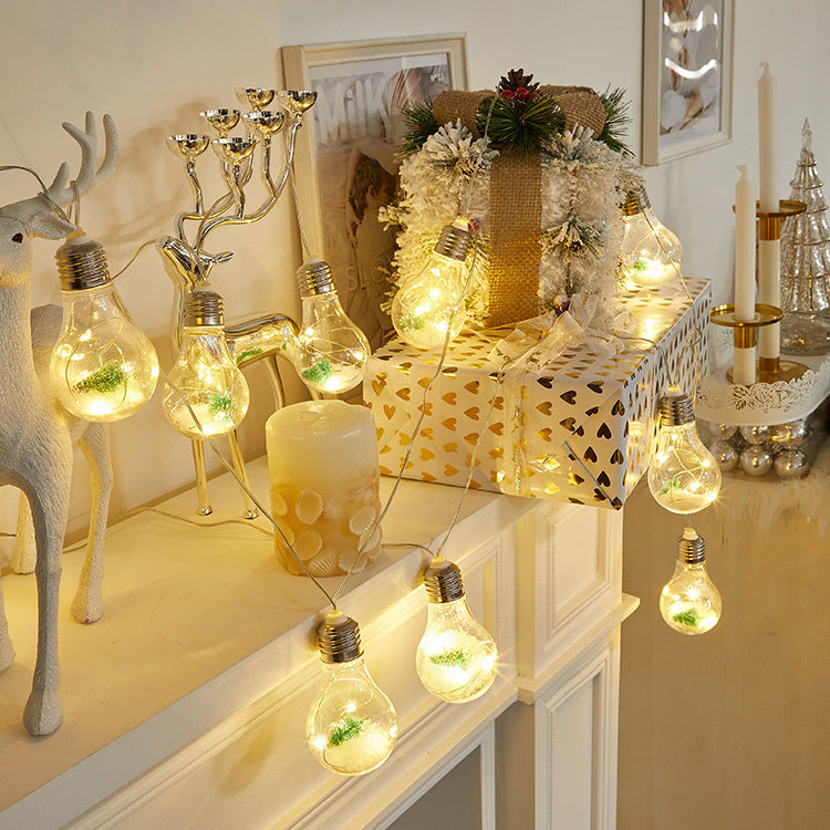 Guirlande lumineuse de Noël à fruits rouges pour l'extérieur