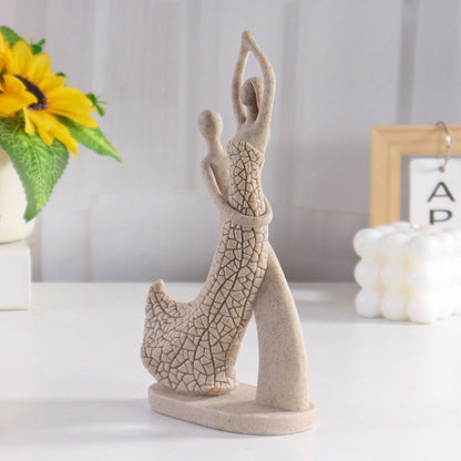 European Character Sandstone Couple Home Decoration Resin Crafts