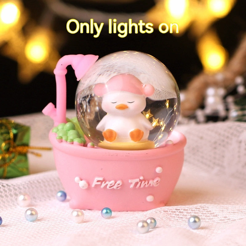 Animal Party Luminous Crystal Ball Music Box